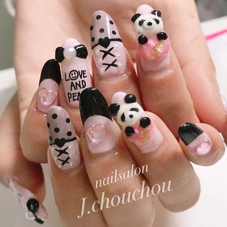 3dネイルパーツ パフェ ネイル パンダ あにまる ネイルパーツ 1280_lc