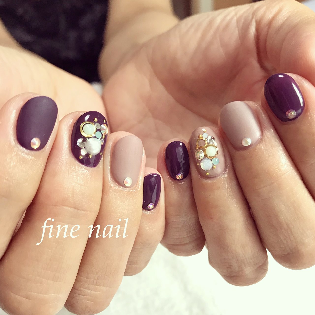 秋 パーティー デート 女子会 ハンド Fine Nail ファインネイル のネイルデザイン No ネイルブック