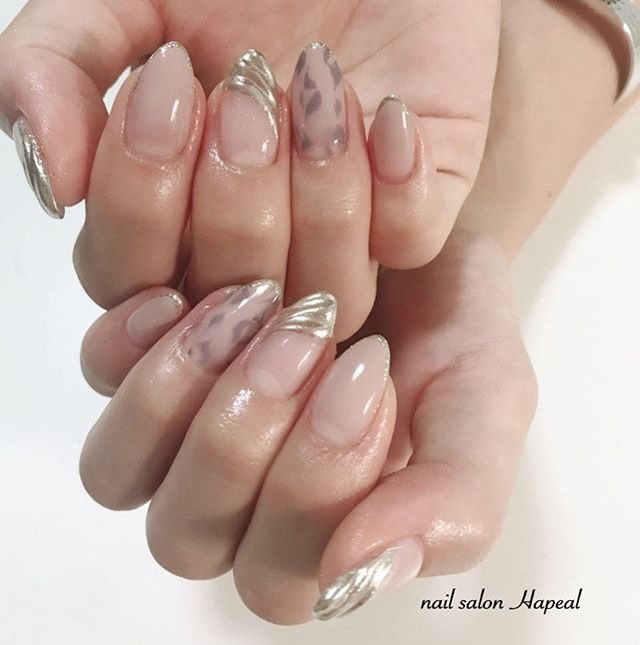 秋 オールシーズン ハンド アニマル柄 ニュアンス Nail Salon Hapeal ハピールのネイルデザイン No ネイル ブック