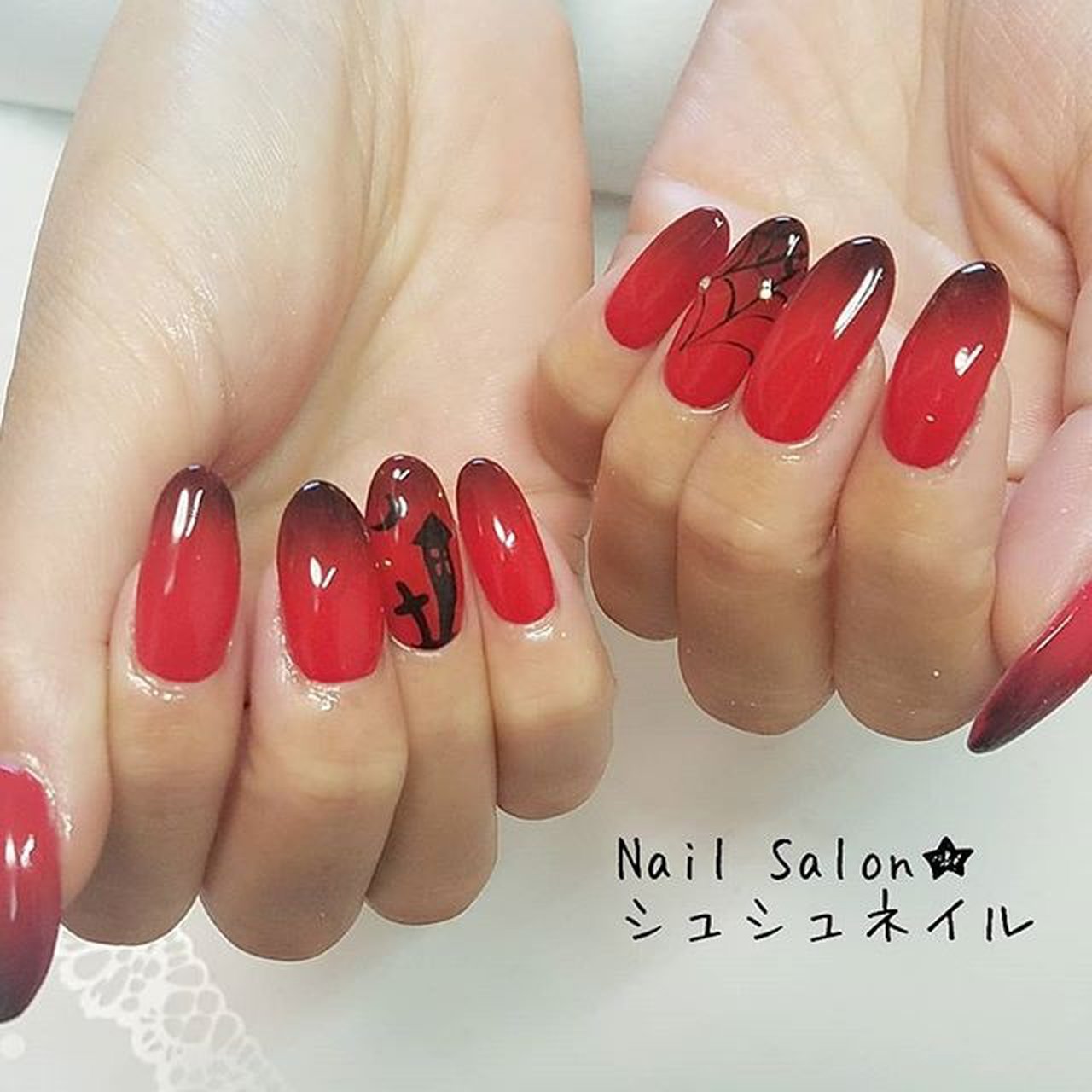 秋 冬 ハロウィン ハンド シンプル Chouchounail8のネイルデザイン No 357 ネイルブック