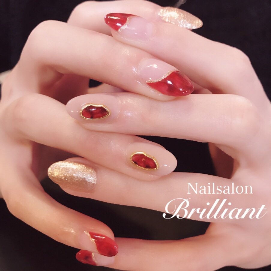 秋 冬 デート 女子会 ハンド Nailsalonbrilliantのネイルデザイン No ネイルブック