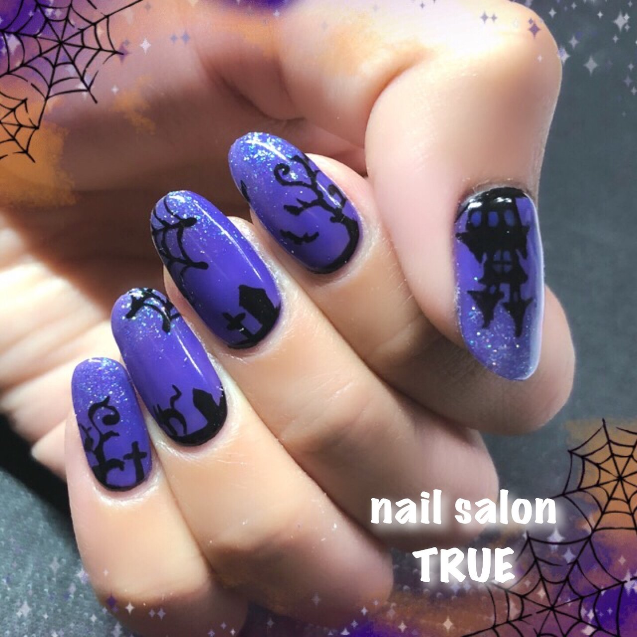 秋 ハロウィン パーティー 女子会 ハンド Nail Trueのネイルデザイン No 358 ネイルブック