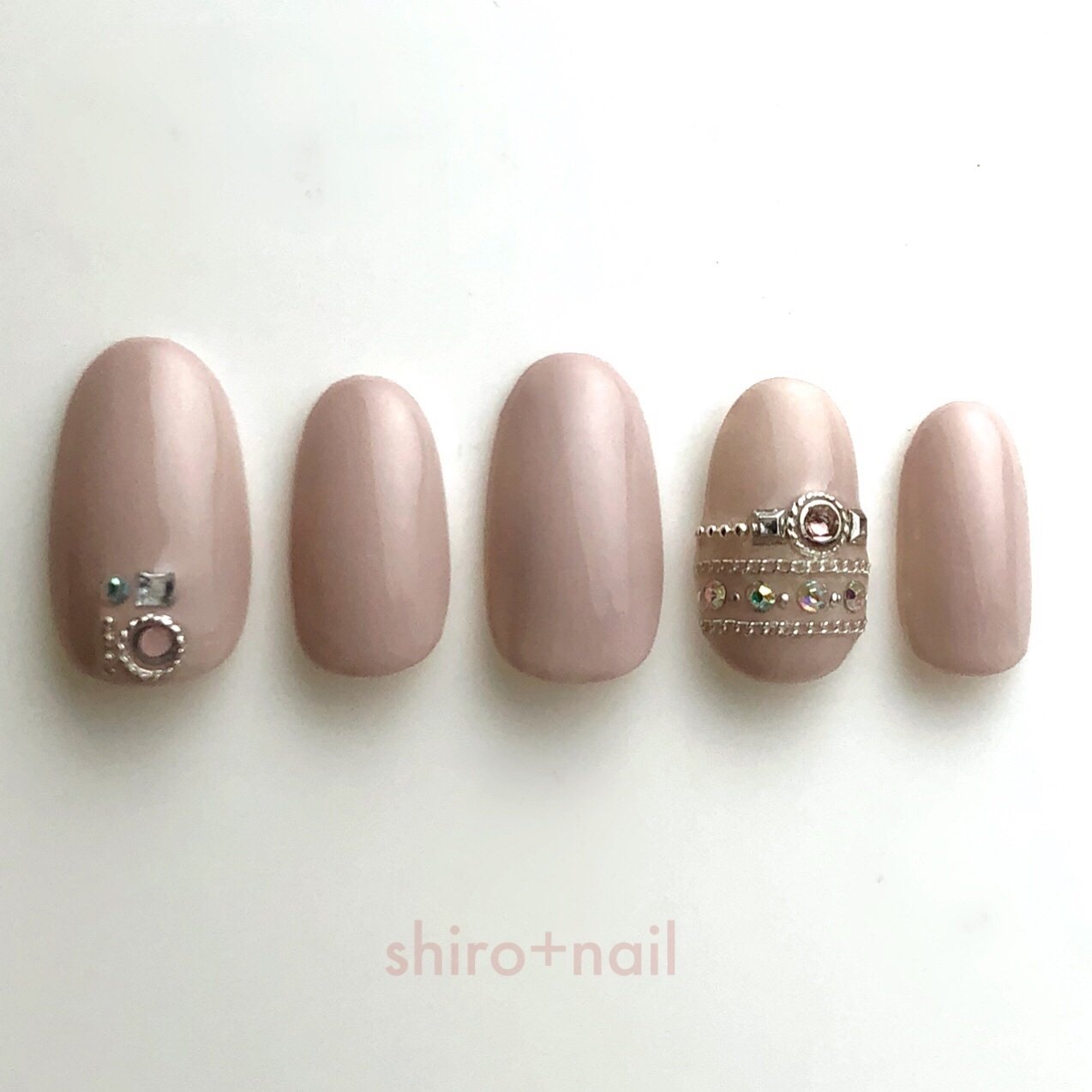 オールシーズン 入学式 オフィス ブライダル ハンド Shiro Nailのネイルデザイン No ネイルブック