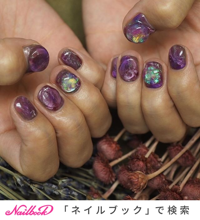 オールシーズン 成人式 ハロウィン ハンド 水滴 Yuiのネイルデザイン No ネイルブック