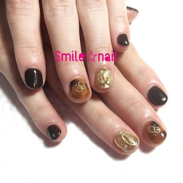 秋 オフィス デート 女子会 ハンド Smile Nailのネイルデザイン No ネイルブック