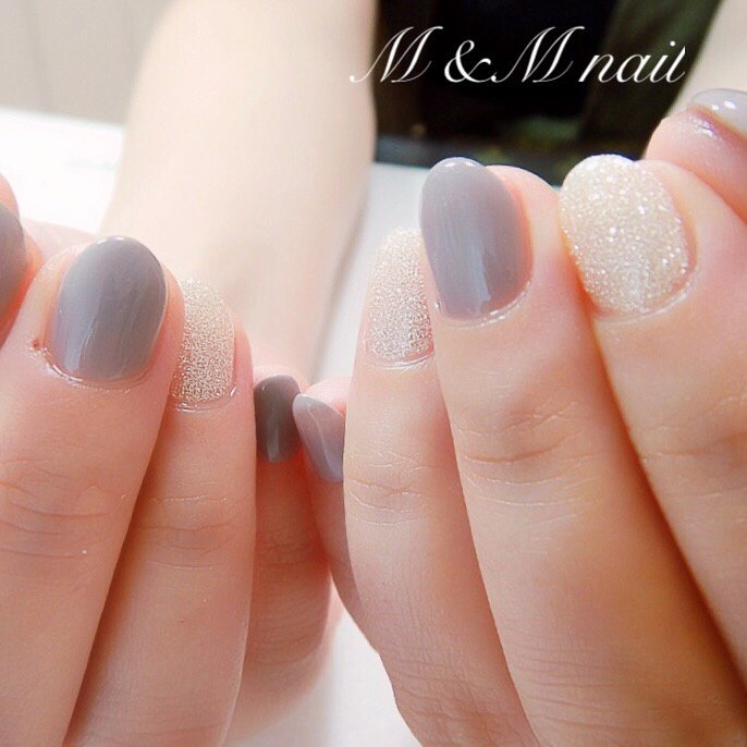 秋 冬 ハンド シンプル ワンカラー Mandmnailのネイルデザイン No