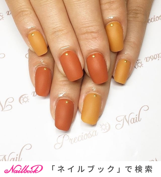 土色のネイルデザイン ネイルブック