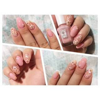 ハンド/ミディアム/ピンク/マニキュア/セルフネイル - Yuria Shimamura