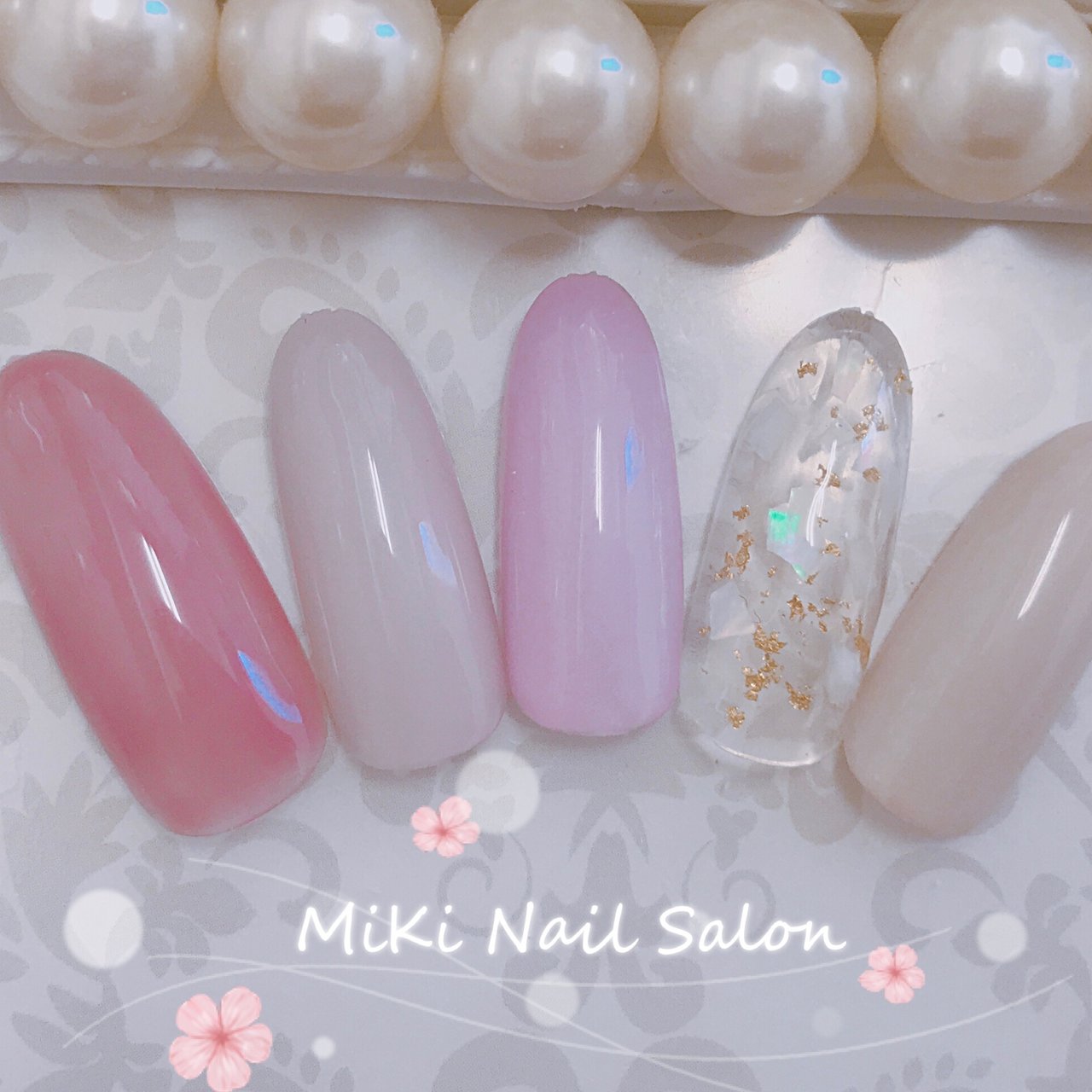 オールシーズン 入学式 オフィス 女子会 ハンド Miki Nailのネイルデザイン No ネイルブック