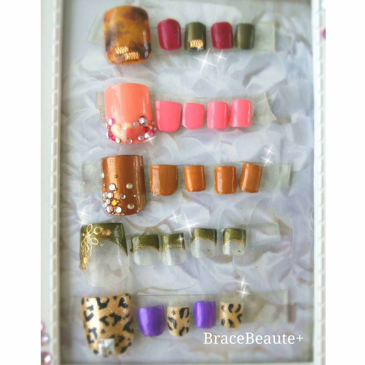 フット レオパード ペディキュア ネイルチップ Bracebeaute Tomoのネイルデザイン No ネイルブック