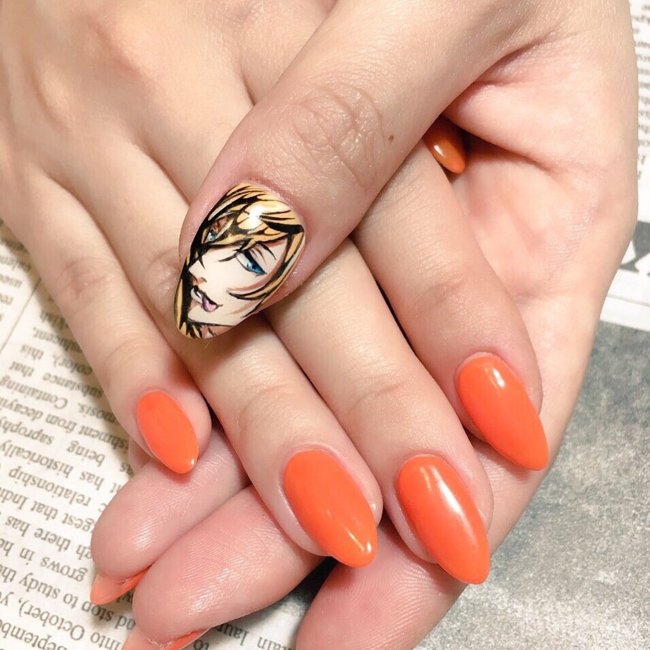 オールシーズン ハンド ワンカラー 痛ネイル キャラクター Meteornail ミーティアネイルのネイルデザイン No ネイル ブック