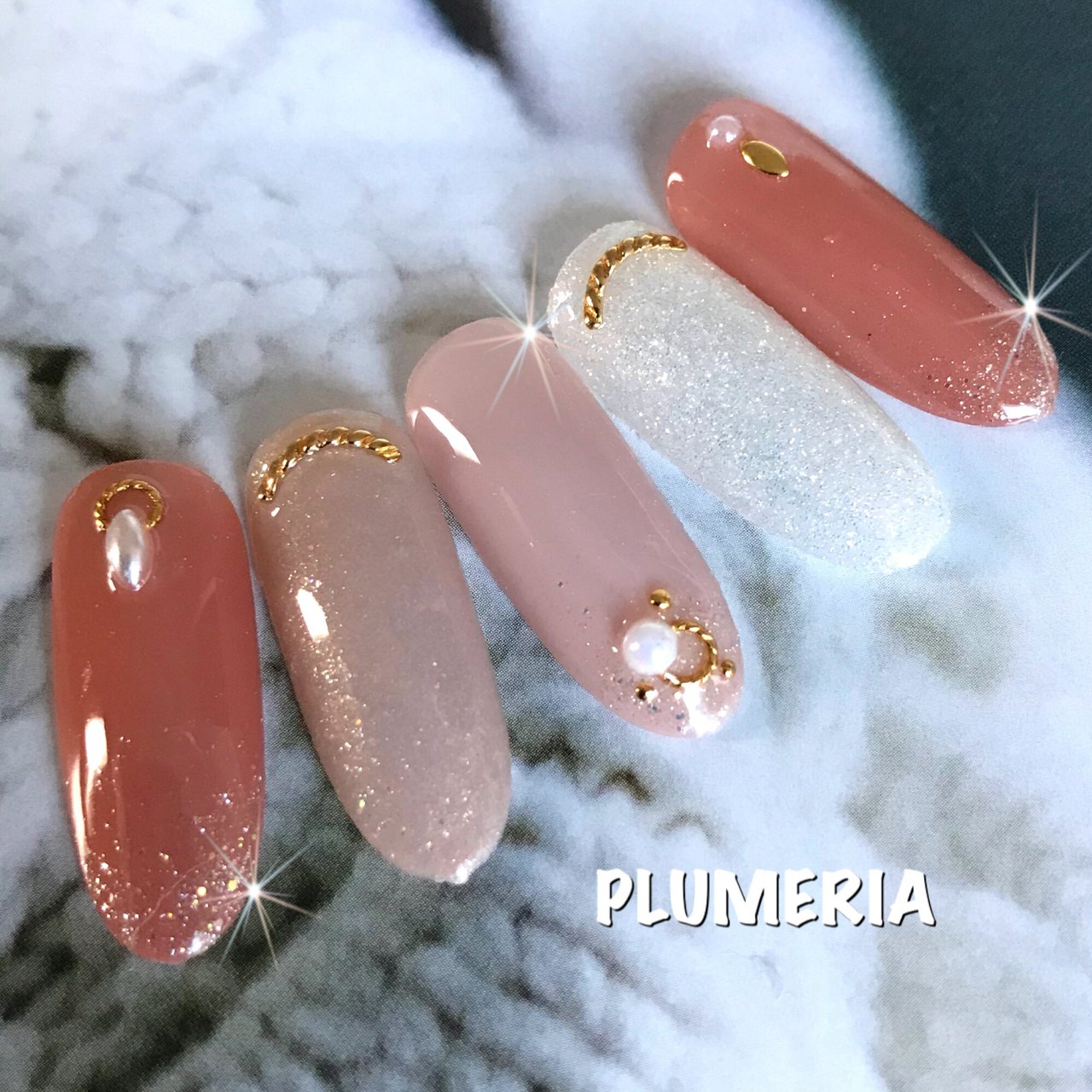 秋 パーティー デート 女子会 ハンド Plumeria 隠れ家サロンプルメリア のネイルデザイン No ネイルブック