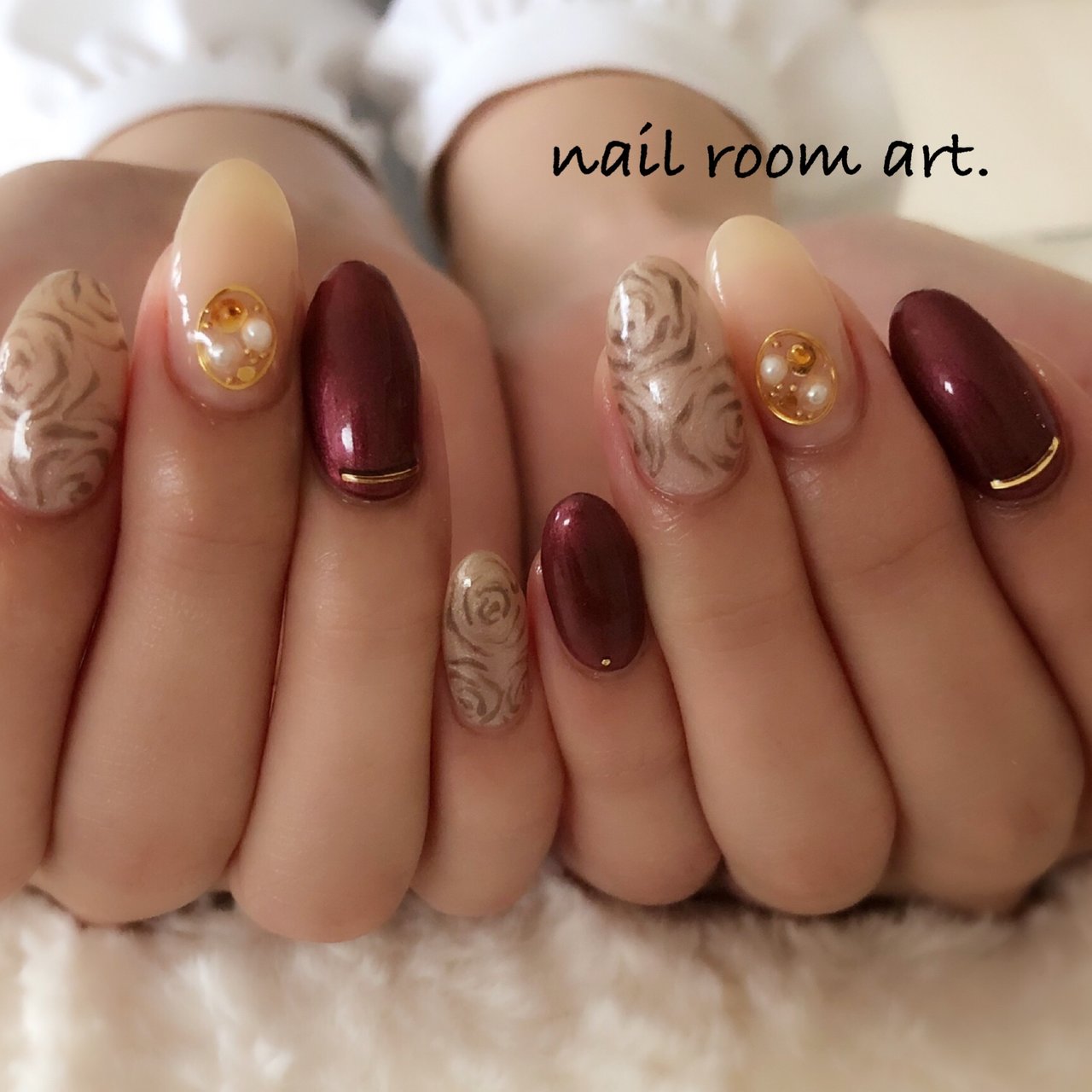 秋 冬 オフィス パーティー ハンド Nail Room Art のネイルデザイン No ネイルブック