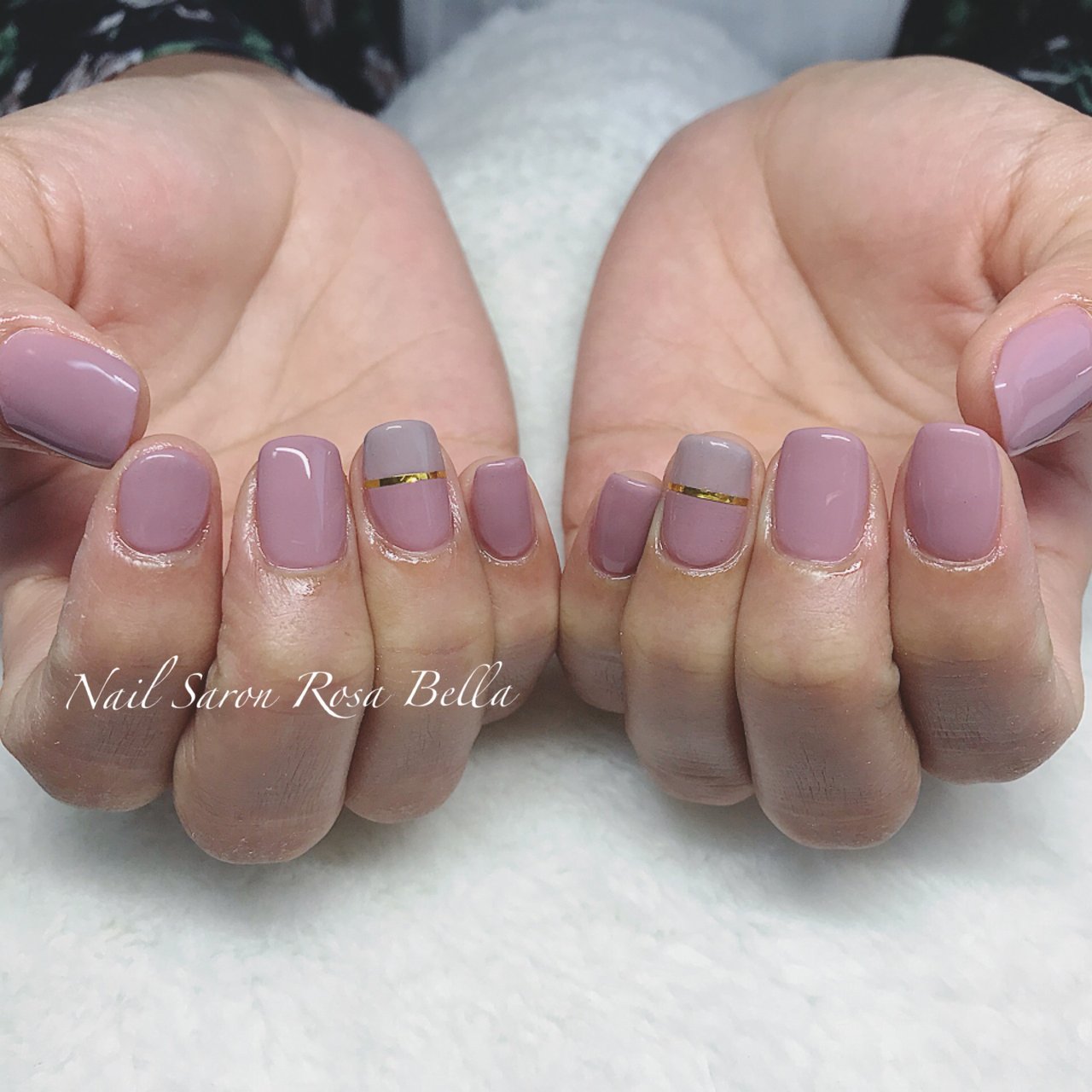 ハンド シンプル ワンカラー ピンク グレー Chiharuのネイルデザイン No ネイルブック