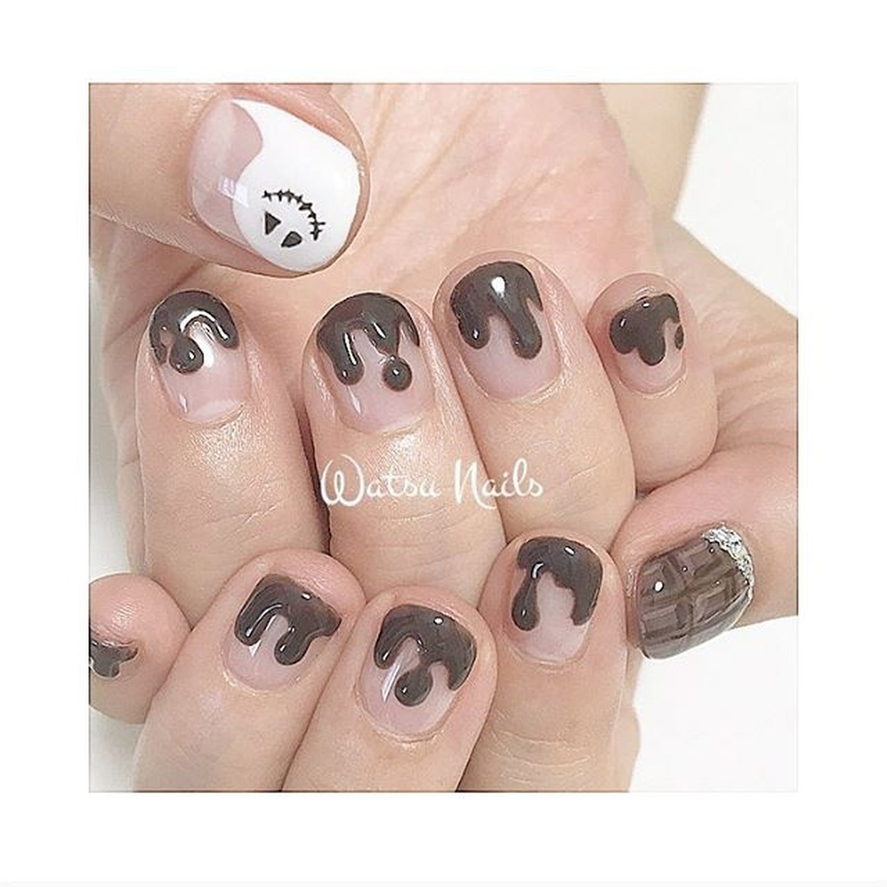 秋 ハロウィン パーティー ハンド キャラクター Watsunailsのネイルデザイン No ネイルブック