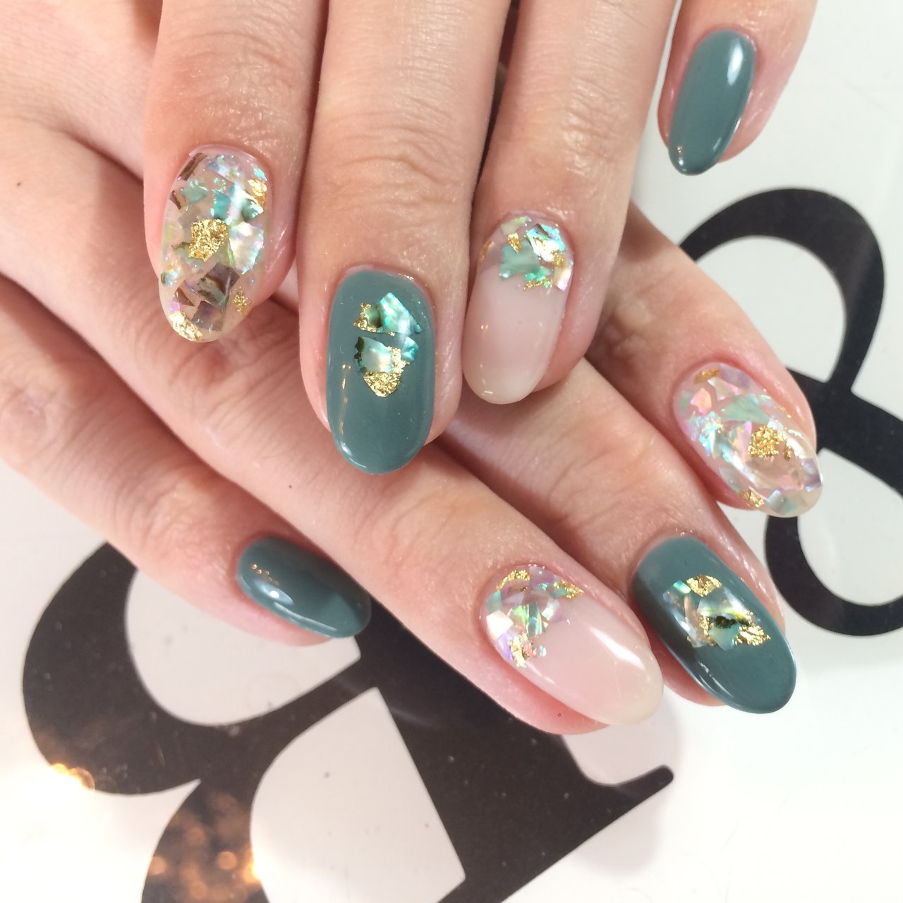 秋 オールシーズン 海 リゾート ハンド Nail Salon Paint 吉祥寺の