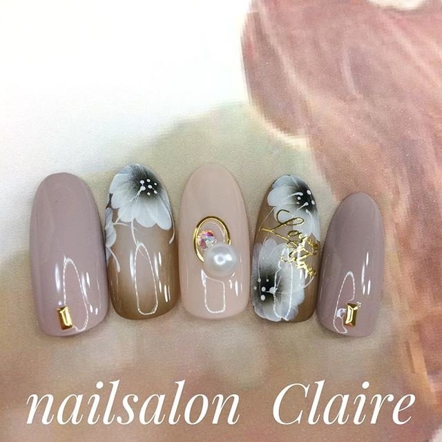 秋 冬 オフィス ハンド グラデーション ネイルサロン クレアのネイルデザイン No ネイルブック