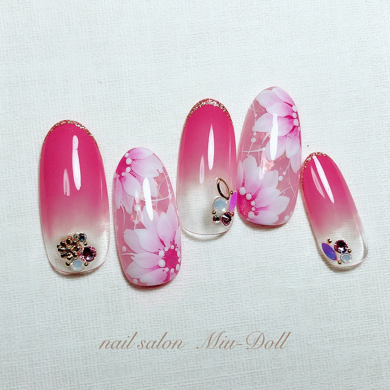 春 夏 オールシーズン オフィス ハンド Miu Dollのネイルデザイン No ネイルブック