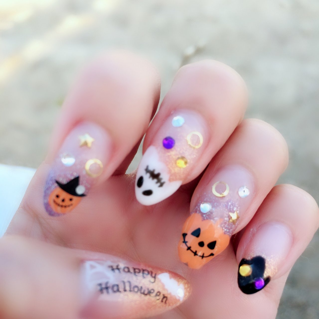 秋 冬 ハロウィン ハンド セルフネイル Nail Roliseのネイルデザイン No ネイルブック