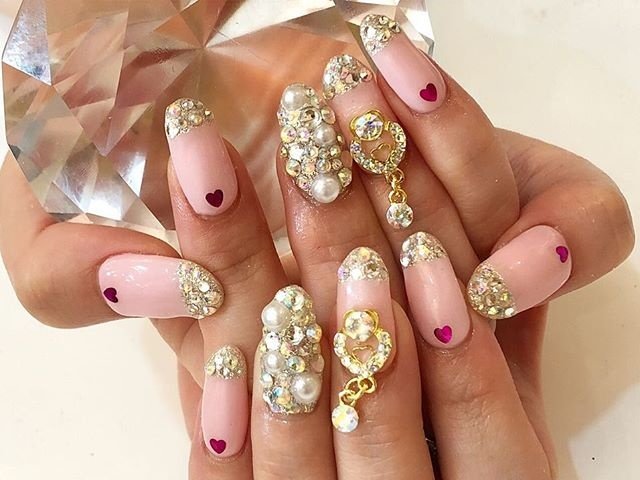 ハンド ロング ピンク スカルプチュア お客様 Nailsgogo Shibuya Nailsalonのネイルデザイン No ネイルブック