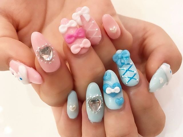 ハンド ロング ピンク スカルプチュア お客様 Nailsgogo Shibuya Nailsalonのネイルデザイン No ネイルブック