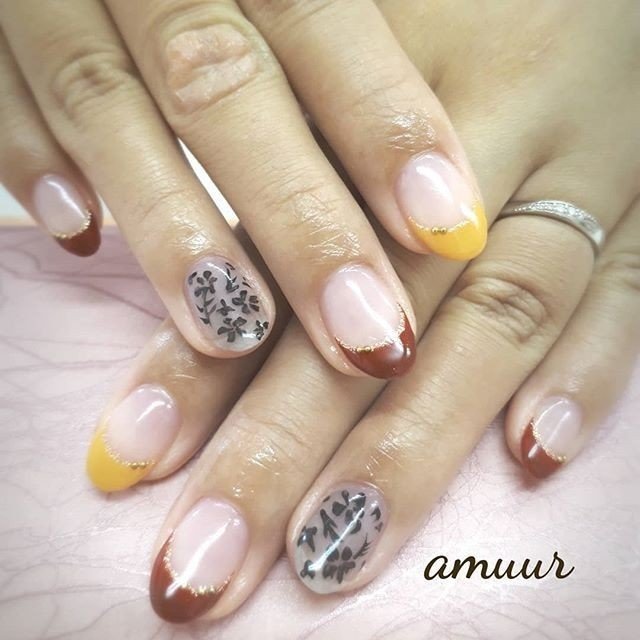 秋 冬 ハロウィン オフィス ハンド Amuurのネイルデザイン No ネイルブック