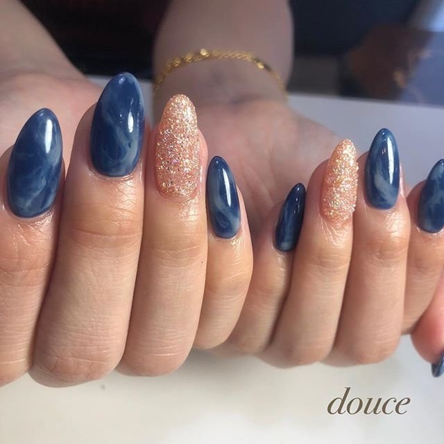 秋 冬 パーティー ハンド シンプル Nailsalon Douceのネイルデザイン No 3607945 ネイルブック