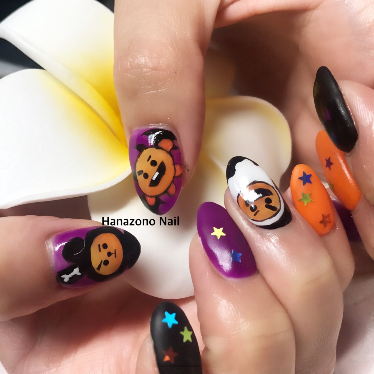 秋 冬 ライブ ハロウィン 痛ネイル Hanazono Nailのネイルデザイン No ネイルブック