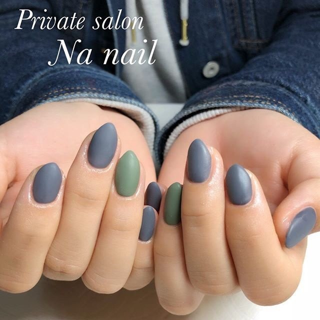 秋 ハンド シンプル マット ミディアム Na Nailのネイルデザイン No ネイルブック