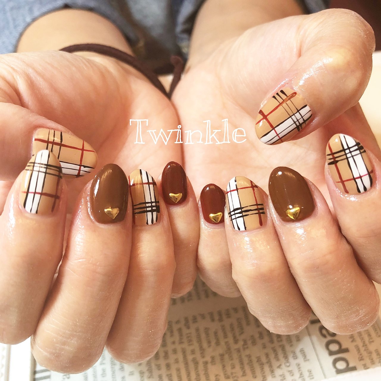 秋 冬 デート 女子会 ハンド Nail Salon Twinkleのネイルデザイン