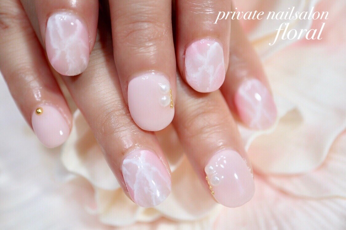 秋 オールシーズン 海 リゾート ハンド Private Nailsalon Floral
