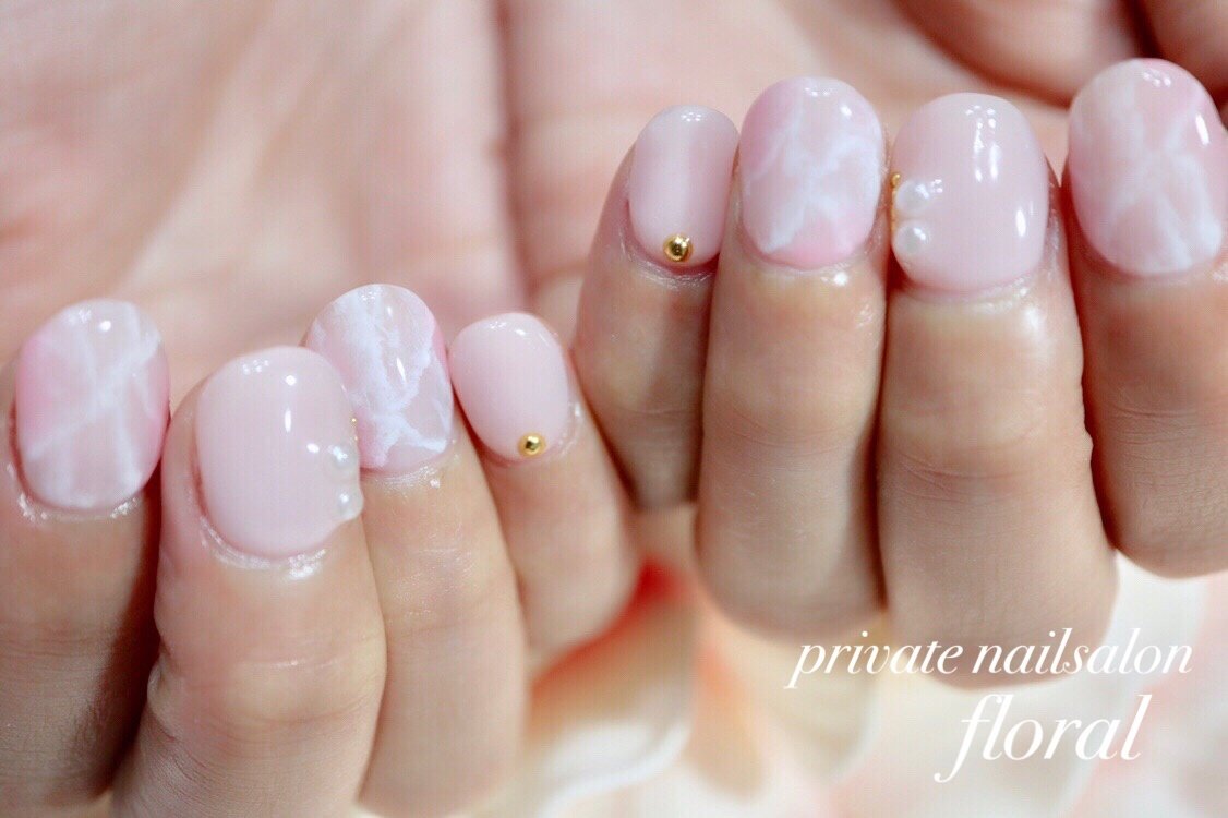 秋 オールシーズン 海 リゾート ハンド Private Nailsalon Floral