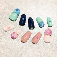 レトロ マニキュアのネイルデザイン ネイルブック