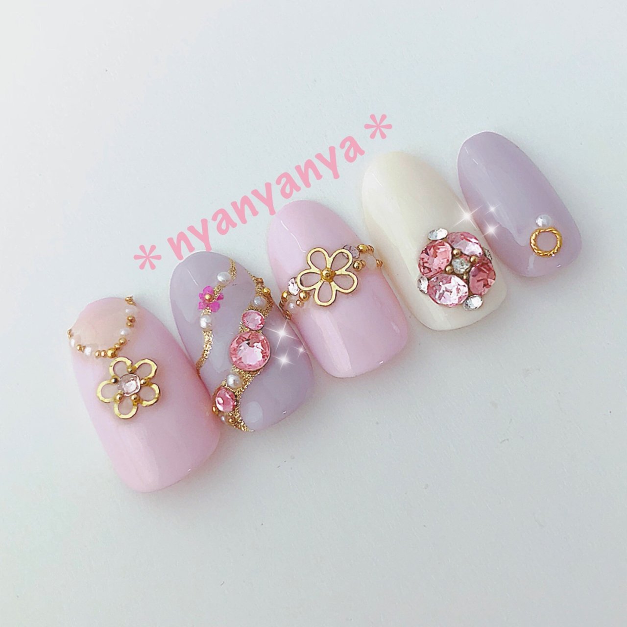 ブライダル パーティー デート 女子会 ハンド Nyanyanyaのネイルデザイン No ネイルブック