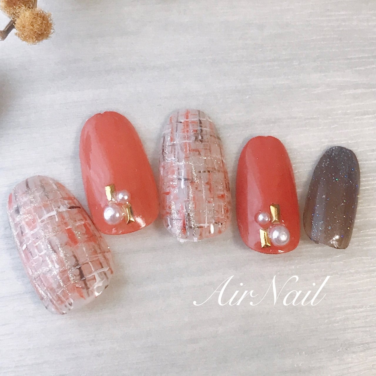 秋 オールシーズン オフィス 女子会 ハンド Airnail エアーネイル のネイルデザイン No ネイルブック