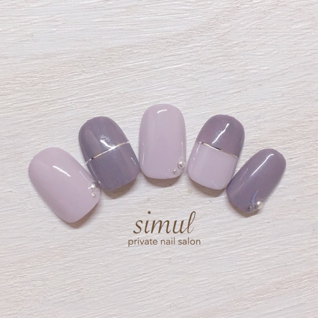 秋 冬 オールシーズン シンプル フレンチ Simul シムール のネイルデザイン No ネイルブック