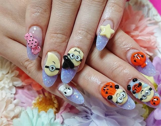 秋 ハロウィン パーティー ハンド 痛ネイル いろはねいる Asakiのネイルデザイン No ネイルブック