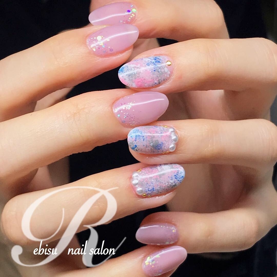 オールシーズン オフィス デート 女子会 ハンド Ebisu Nailsalon Rのネイルデザイン No ネイルブック