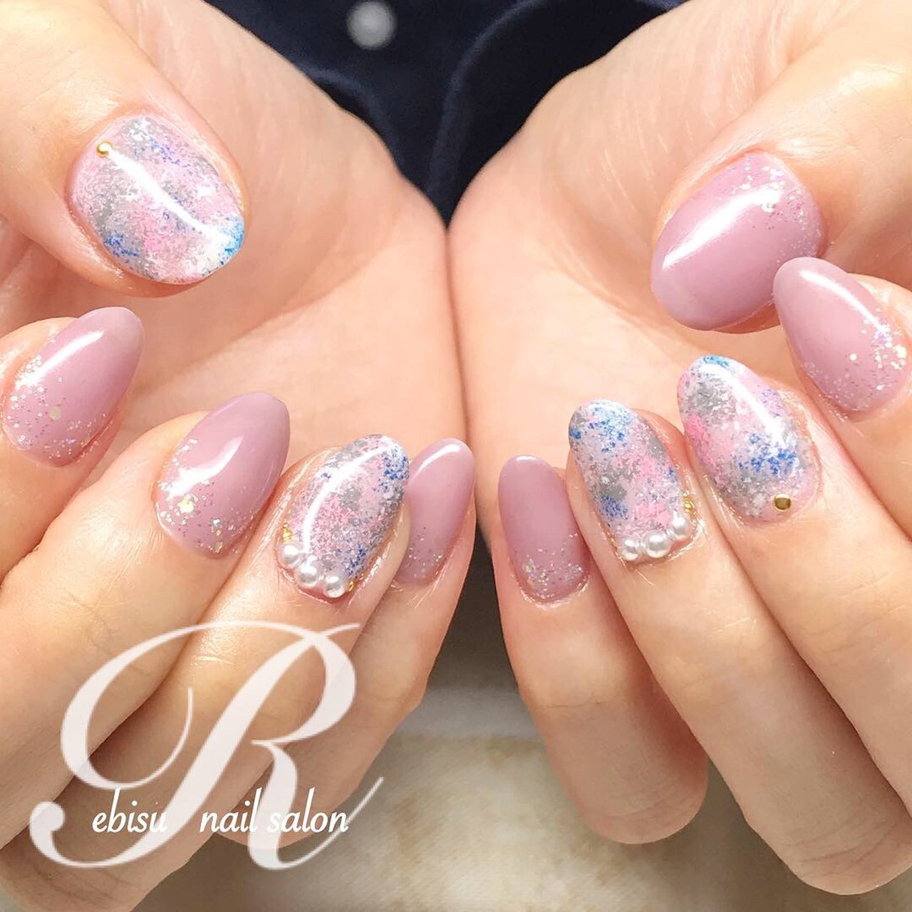 オールシーズン オフィス デート 女子会 ハンド Ebisu Nailsalon Rのネイルデザイン No ネイルブック