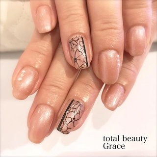 冬 お正月 ハンド ブルー グレー Gracenail Natsuのネイルデザイン No ネイルブック