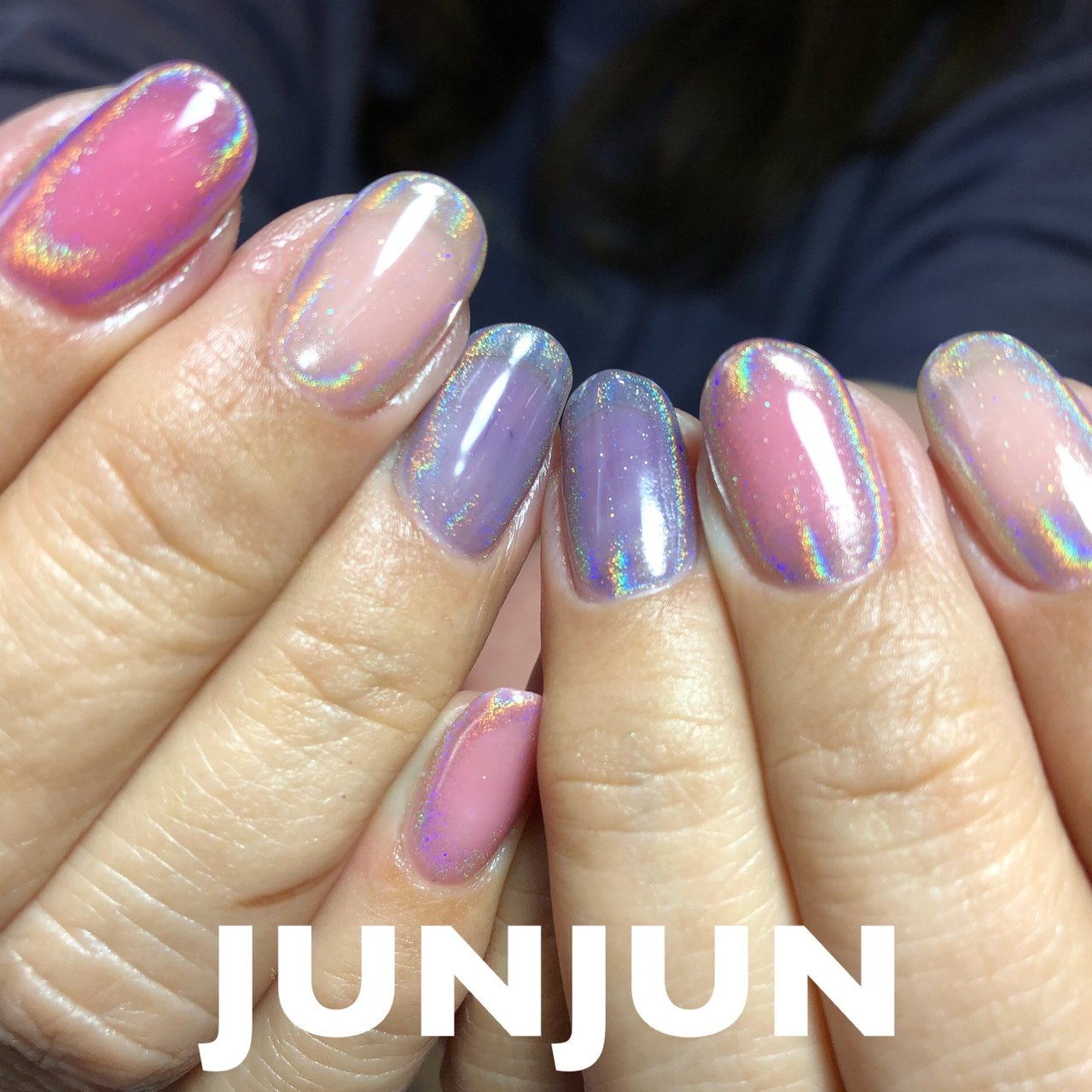 オールシーズン ハンド ミラー ユニコーン ショート Junjunのネイルデザイン No ネイルブック