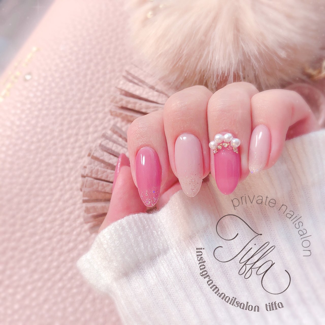 秋 冬 バレンタイン デート ハンド Yuko By Nailsalon Tiffaのネイルデザイン No ネイルブック