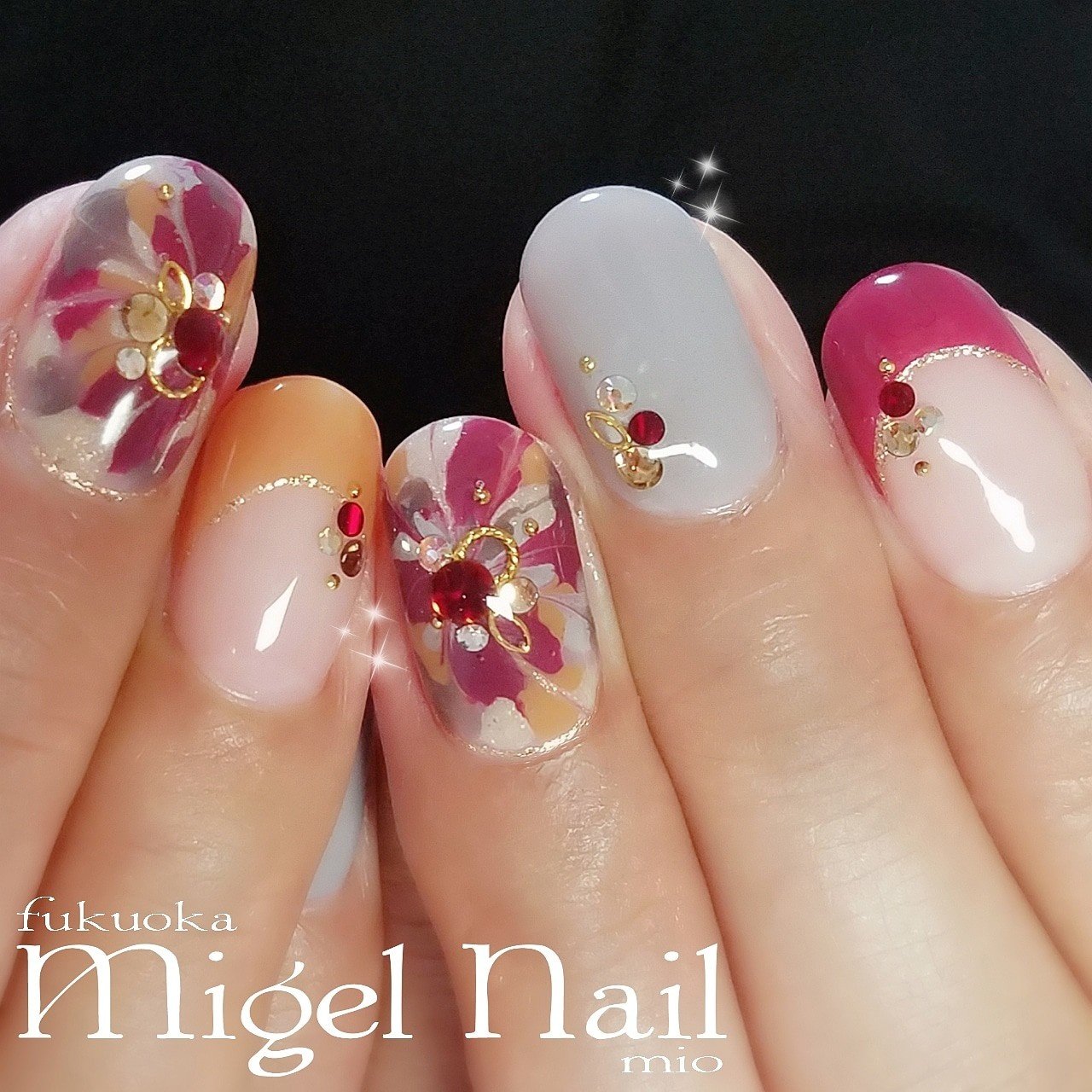 秋 冬 クリスマス パーティー ハンド Migel Nailのネイルデザイン No ネイルブック