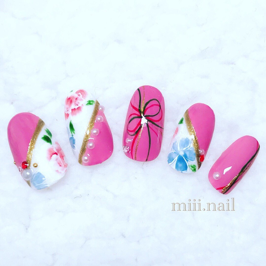 成人式 卒業式 ブライダル パーティー ハンド Miii Nailのネイルデザイン No ネイルブック