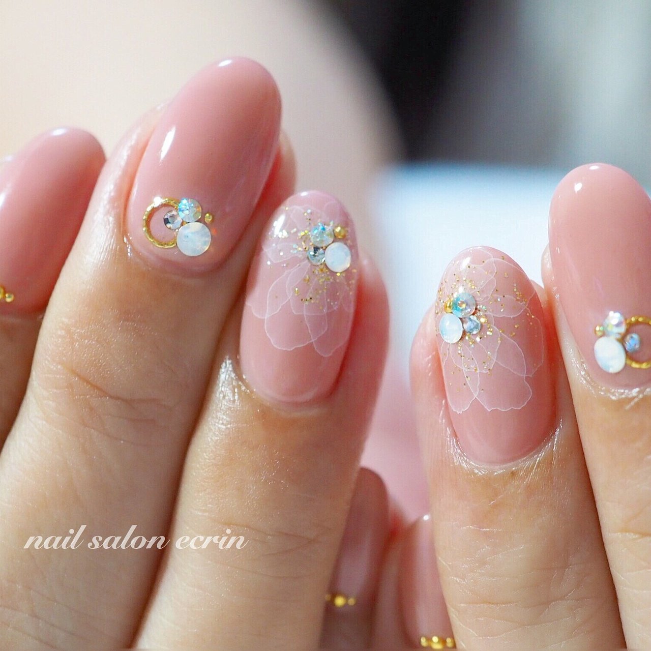 フラワー ピンク Nail Ecrinのネイルデザイン No ネイルブック