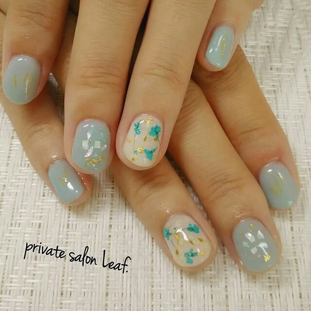 秋 冬 梅雨 ハンド シンプル Nailsalon Leaf のネイルデザイン No ネイルブック