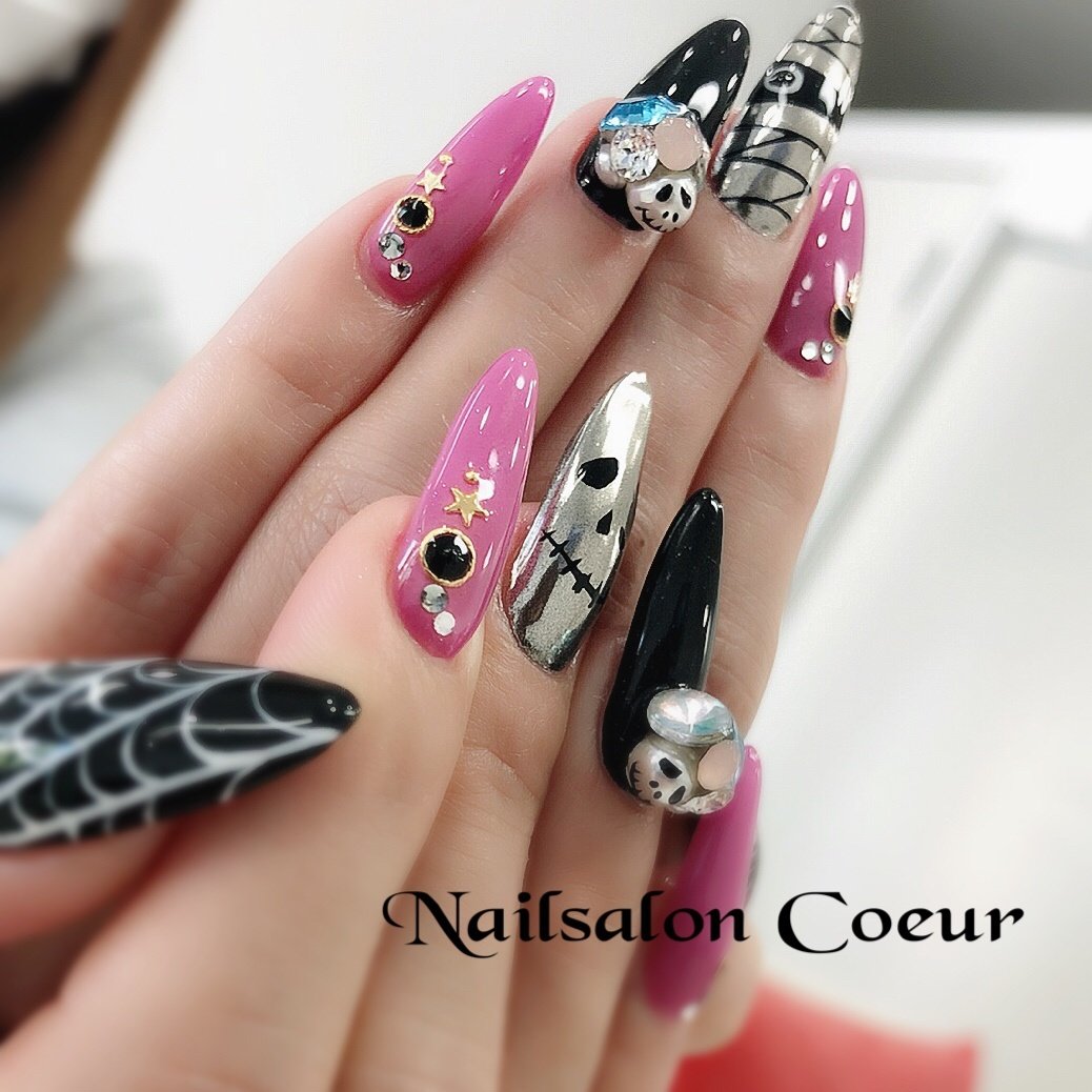 秋 ハロウィン パーティー 女子会 ハンド Nailsaloncoeurのネイルデザイン No ネイルブック