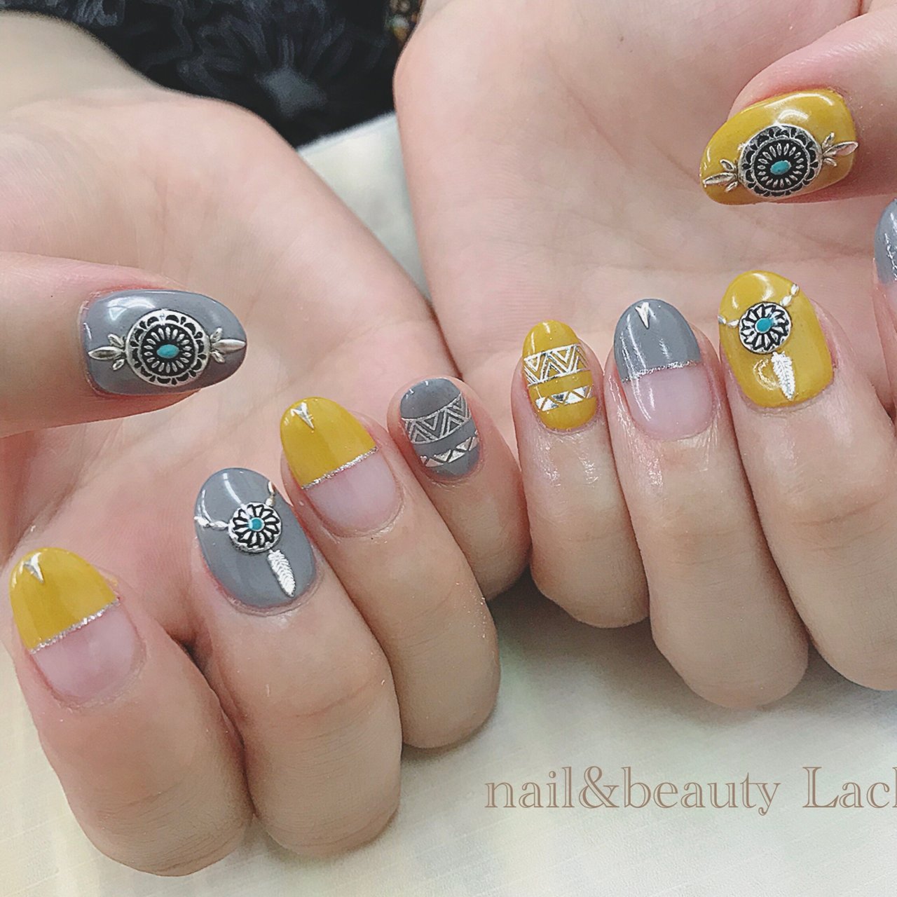 夏 秋 冬 ボヘミアン エスニック Morinoco Nailのネイルデザイン No ネイルブック