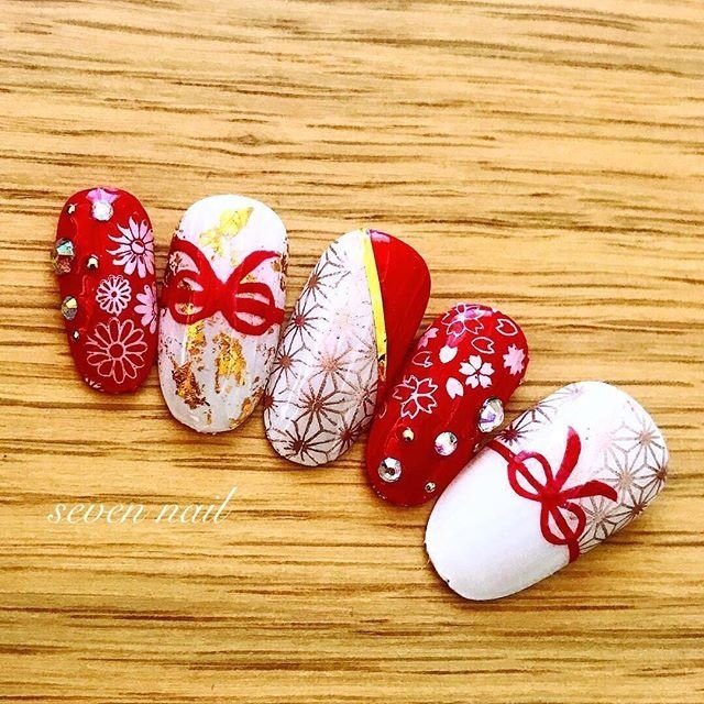 お正月 成人式 卒業式 ブライダル ハンド Nanako Matsuuraのネイルデザイン No ネイルブック