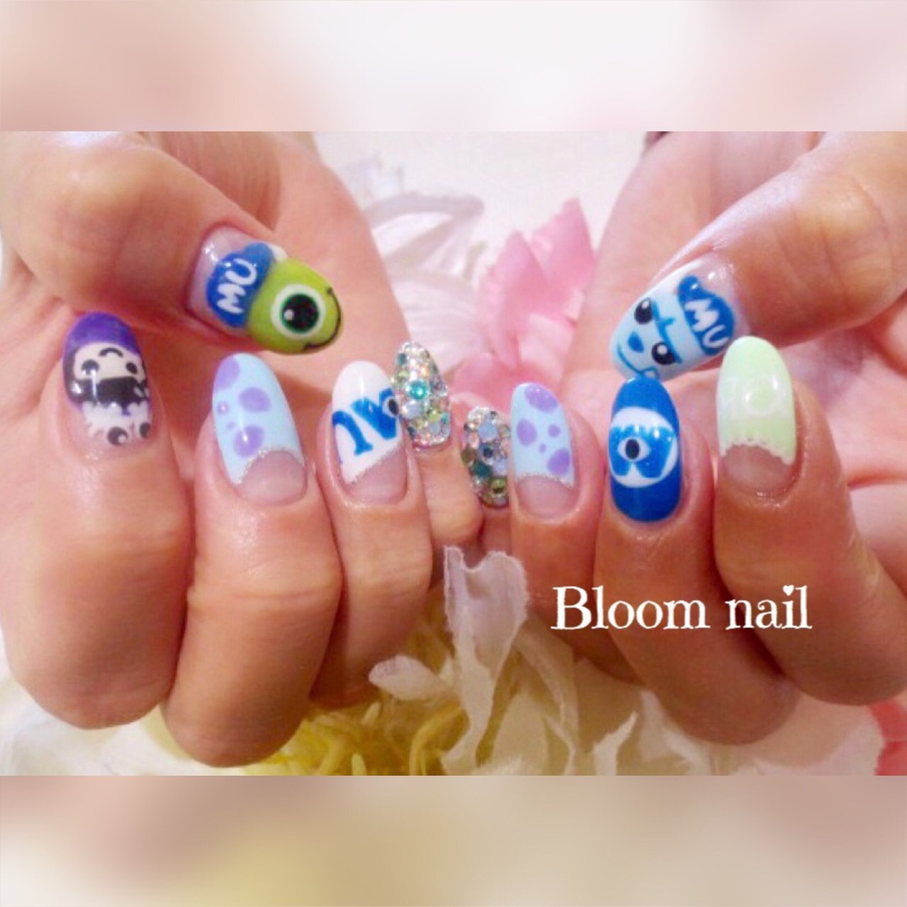 オールシーズン ハンド キャラクター ミディアム グリーン Bloom Nailのネイルデザイン No ネイルブック